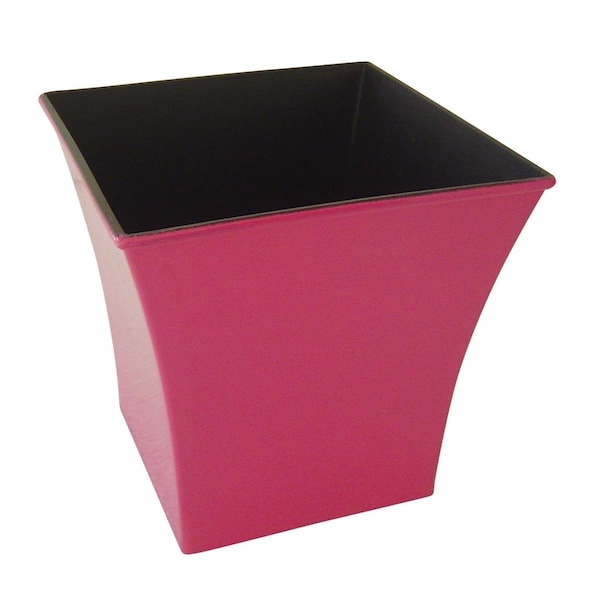 Cheungs 7.25 in. Square Tapered Recycled Plastic Planter, Hot Pink PP-111HP - main
